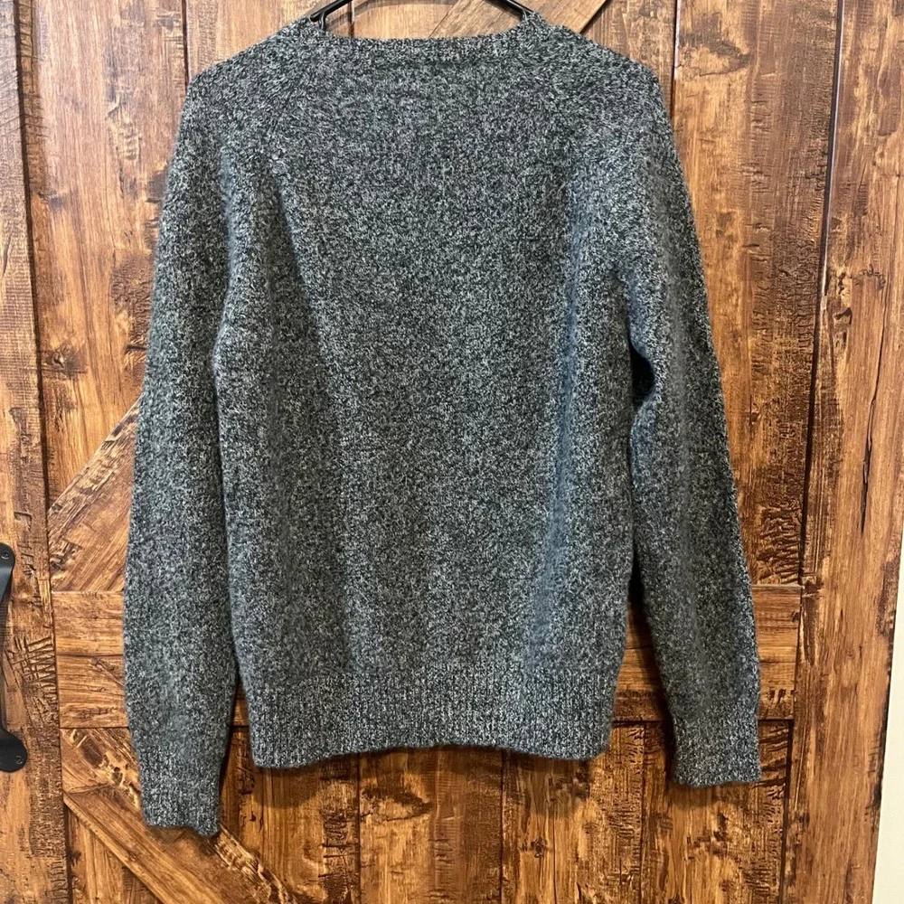 J. Crew Lambswool Crew Neck Sweater Gray‎ Speckled Women's Medium Warm Classic